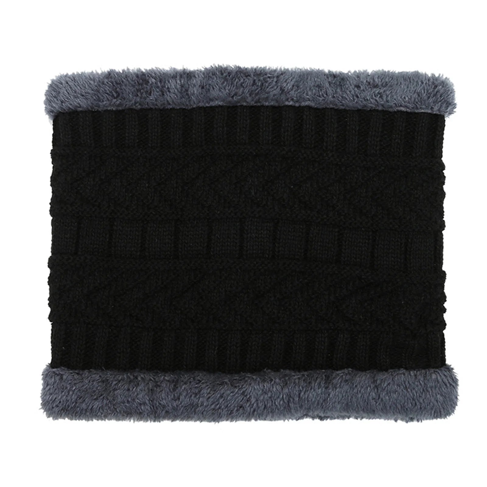 Mens Womens Winter Beanie Hat Scarf Set,Warm Knit Thick Fleece Lined Winter Skull Cap Neck Warmer for Men Women Gifts